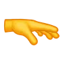 Palm Down Hand Emoji 🫳 image - Telegram style