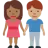 Woman And Man Holding Hands: Medium-Dark Skin Tone, Medium Skin Tone