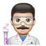 Man Scientist: Light Skin Tone Emoji 👨🏻‍🔬 image - WhatsApp style