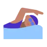 Woman Swimming: Medium Skin Tone Emoji 🏊🏽‍♀️ image - Tossface style