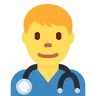 Man Health Worker Emoji 👨‍⚕️ image - Twitter / X (Twemoji) style