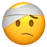 Gesicht mit Kopfbandage Emoji 🤕 image - Apple style