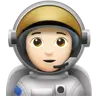 Astronaut: Light Skin Tone Emoji 🧑🏻‍🚀 image - Apple style