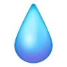 Droplet Emoji 💧 image - Samsung style