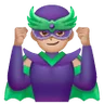 Man Supervillain: Medium-Light Skin Tone Emoji 🦹🏼‍♂️ image - Samsung style