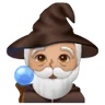 Man Mage: Medium Skin Tone Emoji 🧙🏽‍♂️ image - Samsung style
