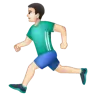 Person Running: Light Skin Tone Emoji 🏃🏻 image - WhatsApp style