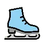 Ice Skate Emoji ⛸ image - OpenMoji style