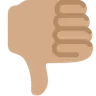 Thumbs Down: Medium Skin Tone Emoji 👎🏽 image - Twitter / X (Twemoji) style