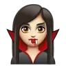 Vampire: Light Skin Tone Emoji 🧛🏻 image - WhatsApp style
