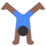 Man Cartwheeling: Medium-Dark Skin Tone Emoji 🤸🏾‍♂️ image - Tossface style