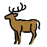 Emoji Cervo 🦌 image - OpenMoji style
