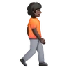 Person Walking Facing Right: Dark Skin Tone Emoji 🚶🏿‍➡️ image - Samsung style