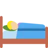 Person In Bed: Medium-Light Skin Tone Emoji 🛌🏼 image - Twitter / X (Twemoji) style