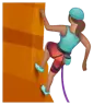Woman Climbing: Medium Skin Tone Emoji 🧗🏽‍♀️ image - WhatsApp style
