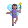 Woman Fairy: Medium Skin Tone Emoji 🧚🏽‍♀️ image - Microsoft 3D Fluent style