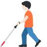 Person With White Cane: Light Skin Tone Emoji 🧑🏻‍🦯 image - Twitter / X (Twemoji) style