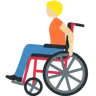Person In Manual Wheelchair: Medium-Light Skin Tone Emoji 🧑🏼‍🦽 image - Twitter / X (Twemoji) style