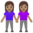 Women Holding Hands: Medium Skin Tone