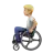 Person In Manual Wheelchair: Medium-Light Skin Tone