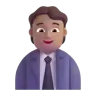Office Worker: Medium Skin Tone Emoji 🧑🏽‍💼 image - Microsoft 3D Fluent style