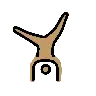Person Cartwheeling: Medium Skin Tone Emoji 🤸🏽 image - OpenMoji style