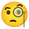 Emoji Faccia con Monocle 🧐 image - Google Noto Color style