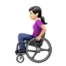 Woman In Manual Wheelchair: Light Skin Tone Emoji 👩🏻‍🦽 image - Apple style