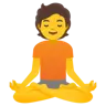 บุคคลในตำแหน่งโลตัส Emoji 🧘 image - Google Noto Color style