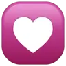 ハートデコレーション Emoji 💟 image - WhatsApp style
