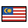 Flag: Malaysia Emoji 🇲🇾 image - OpenMoji style