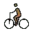 Person Biking: Medium-Dark Skin Tone