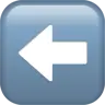 Schwarzer Pfeil nach links Emoji ⬅ image - Apple style