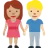 Woman And Man Holding Hands: Medium Skin Tone, Medium-Light Skin Tone