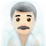Man In Steamy Room: Light Skin Tone Emoji 🧖🏻‍♂️ image - Apple style