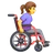 Woman In Manual Wheelchair Facing Right