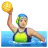 Woman Playing Water Polo: Medium-Light Skin Tone