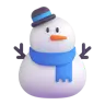 Snowman Without Snow Emoji ⛄ image - Microsoft 3D Fluent style