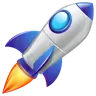 Rocket Emoji 🚀 image - WhatsApp style