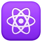 원자 기호 Emoji ⚛ image - Facebook Meta style