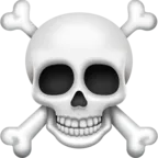 Emoji Teschio e ossa incrociate ☠ image - Facebook Meta style