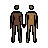 Woman And Man Holding Hands: Dark Skin Tone, Medium-Dark Skin Tone