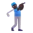 Man Golfing: Dark Skin Tone