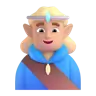 Man Elf: Medium-Light Skin Tone Emoji 🧝🏼‍♂️ image - Microsoft 3D Fluent style