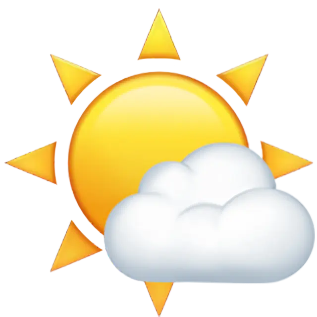 छोटे बादल के साथ सफेद सूरज