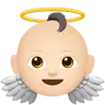 Baby Angel: Light Skin Tone Emoji 👼🏻 image - Apple style