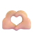 Heart Hands: Medium-Light Skin Tone