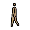 Man Walking: Medium Skin Tone Emoji 🚶🏽‍♂️ image - OpenMoji style