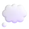 Phylactère de pensée Emoji 💭 image - Microsoft 3D Fluent style