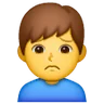 Man Frowning Emoji 🙍‍♂️ image - Samsung style